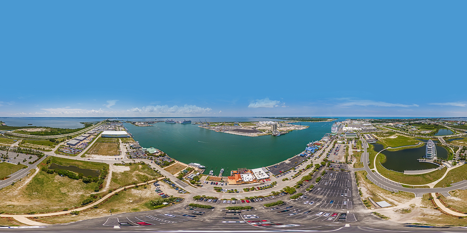 Port Canaveral Aerial 360 Panoramic