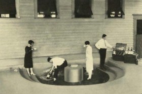 Visitors-drinking-the-spring-water-from-a-brochure-advertising-the-Hampton-Springs-Club-and-Hotel-1927