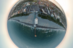 Cocoa Beach Pier Planet at Sunset