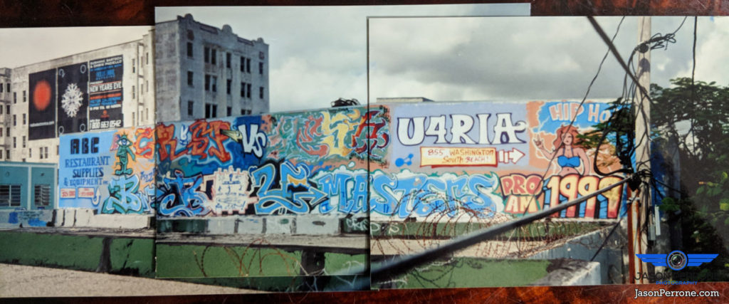 South Miami street art mural panoramic. date 1999