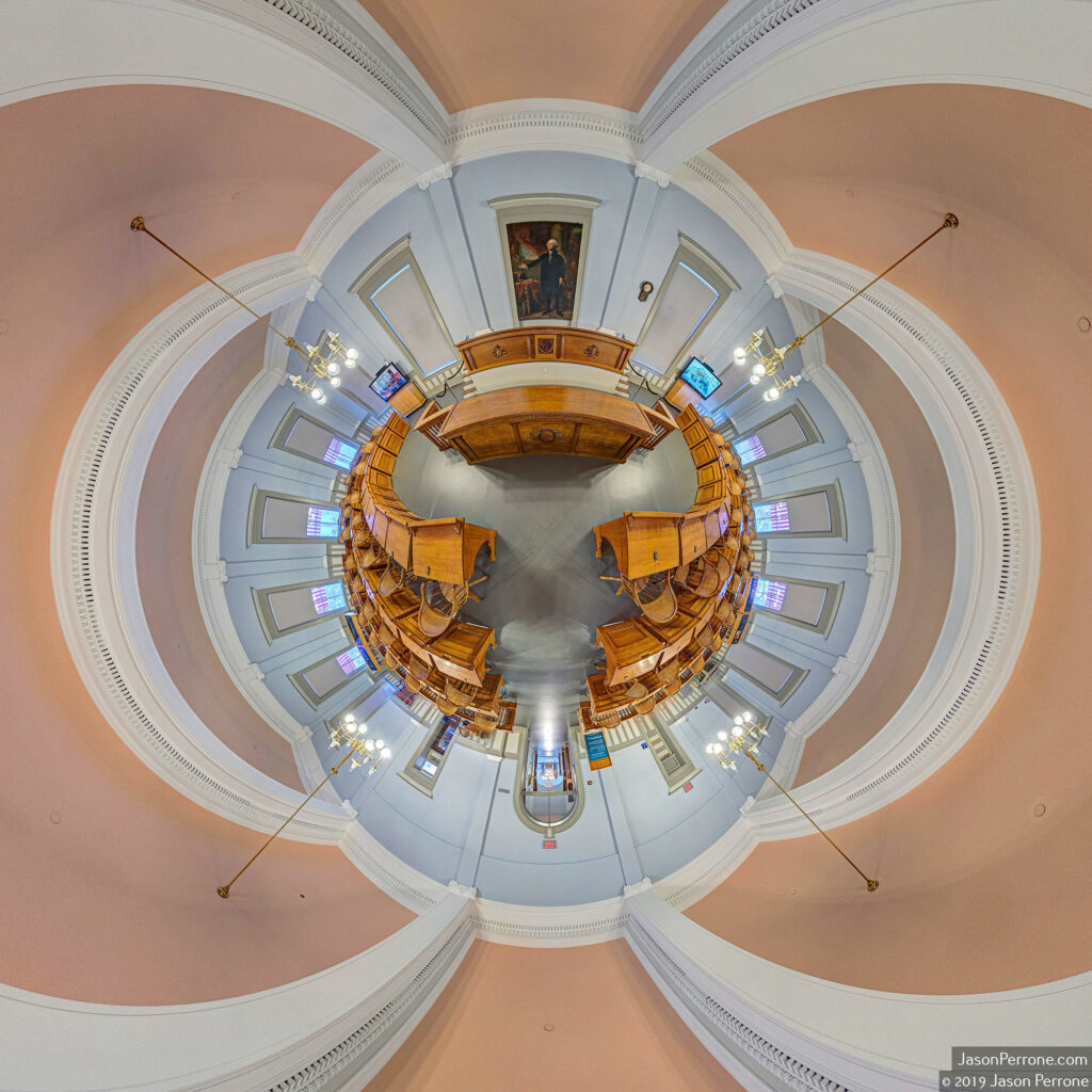 Historic Florida Capitol House Chamber Little Planet. Image 2019