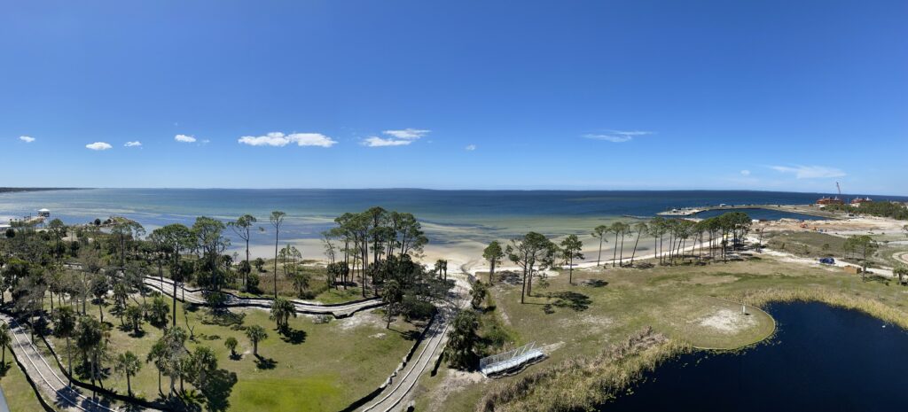 Panoramic view from the top of the Cape San Blas Lighthouse. Photo by Jason Perrone