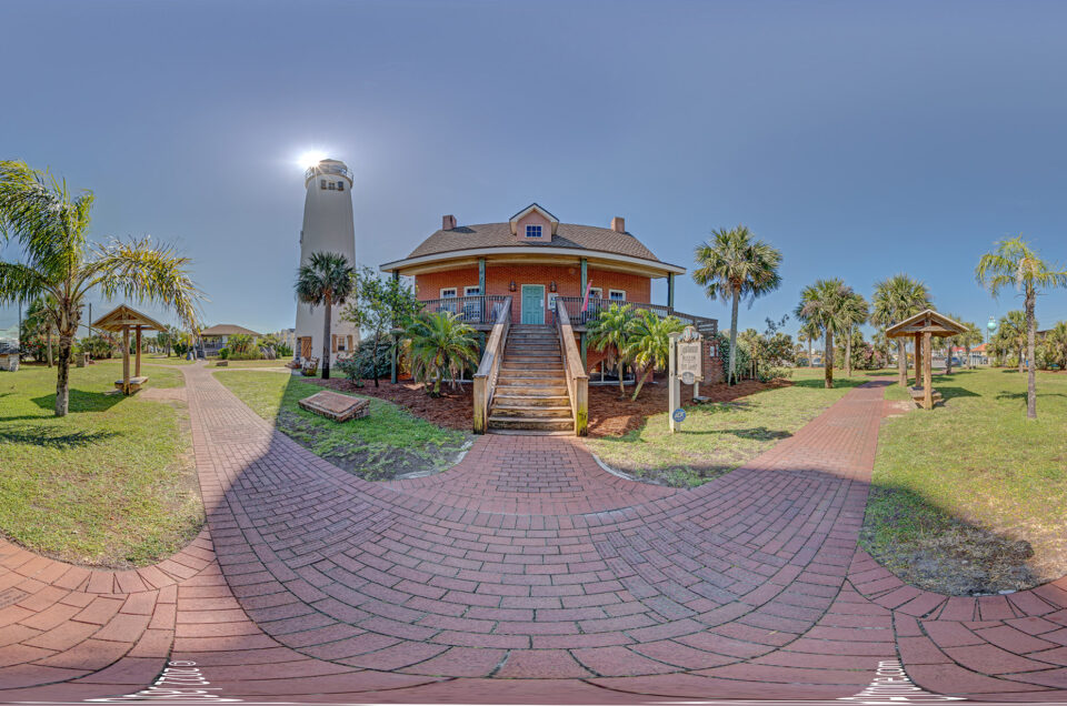 St. George Island Lighthouse 360-degree panoramic image. Image date: 5/2022